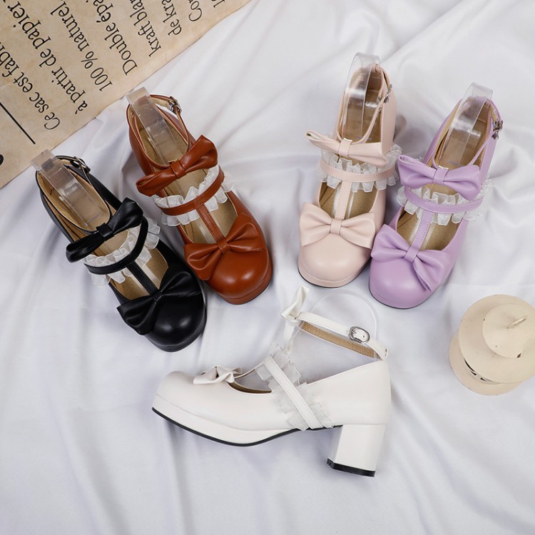 20201220733067013_750.jpg Lolita Style Women's Flat Shoes with Bow and Lace - Style a.html