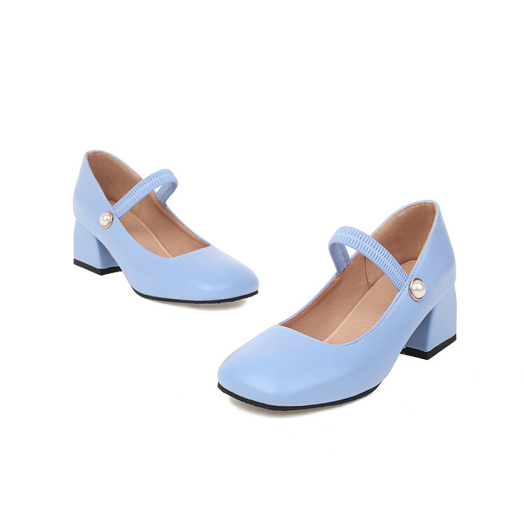 20220117787385027_750.jpg Japanese Style Women's Flat Shoes with Pearl Buckle and Round Toe