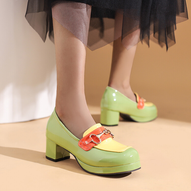 20220211654868031_750.jpg Japanese Style Fashion Flat Shoes with Color Block and Metal Accents